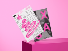 Načíst obrázek do prohlížeče Galerie, Pink Christmas Cards Editable Template
